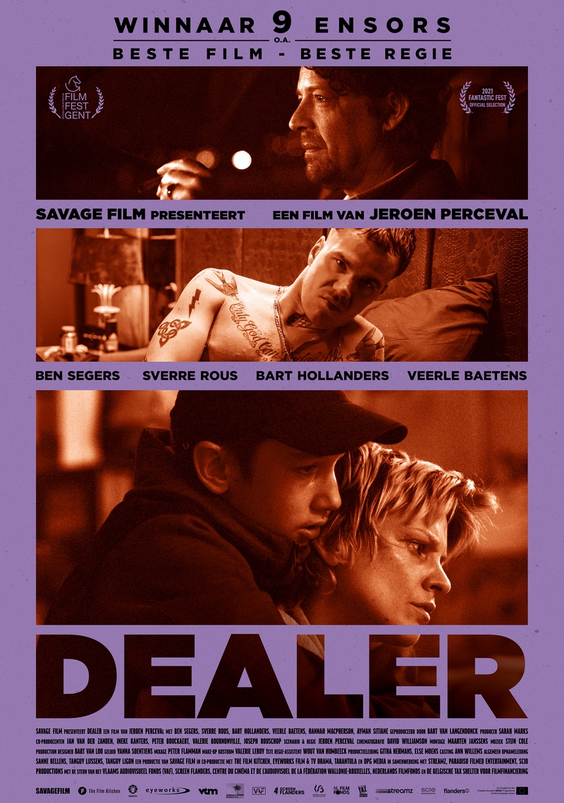 DEALER official poster distributed by Paradisofilms congratulated with 9 ensors